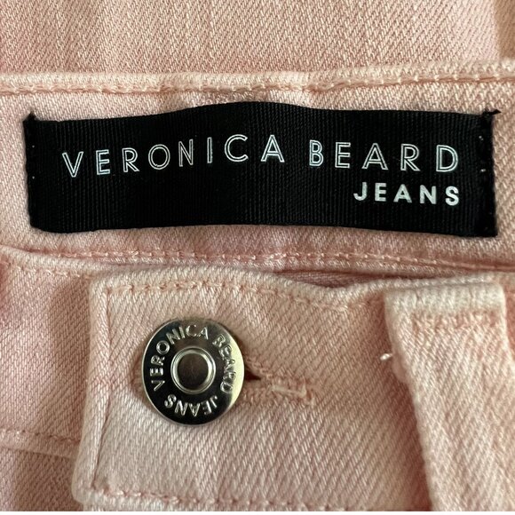 Veronica Beard Debbie Exposed Button Fly Skinny Jeans In Millenial Pink Size 27 - Picture 13 of 16